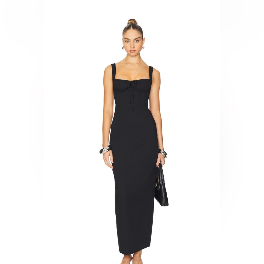 Lioness Hot Nights Black Maxi Dress